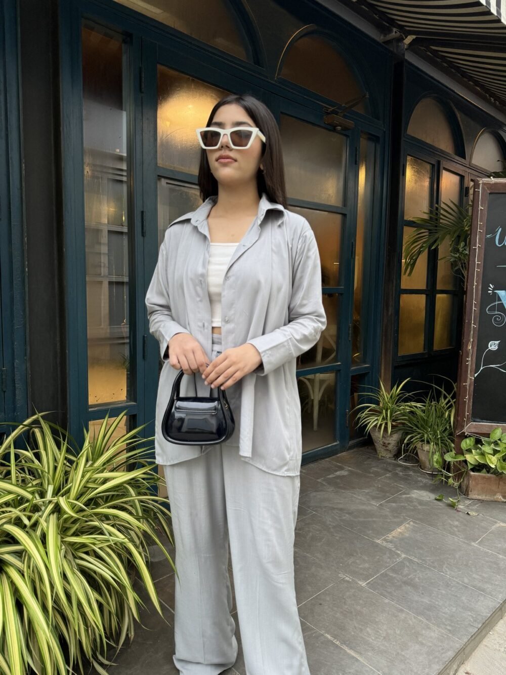 Grey Linen Co-ord